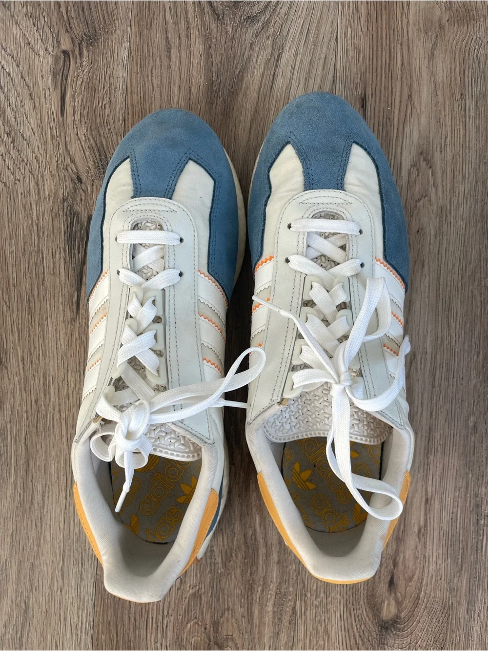 Men Size 11 adidas Retropy Grey Blue Orange Shoes
